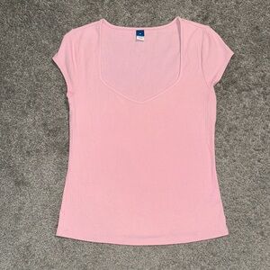 Old navy Pink Ribbed Women's Top